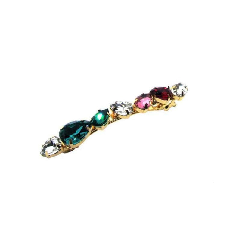 Multi-Colored Bejeweled Barrette - Soho Style Canada