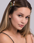 4-Stone Multi-Colored Bejeweled Barrette - Soho Style Canada