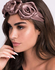 Satin Rose Crown Headband - Soho Style Canada