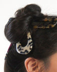 Marble Pattern Double Prong Hair Stick - Soho Style Canada