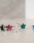 Ombre Crystal Flower Hair Stick