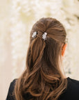 Frosted Flowers Hair Comb (Pair)