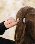 Frosted Flowers Hair Comb (Pair)