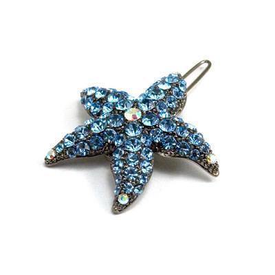 Soho Style Barrette Blue Small Starfish Barrette