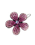 Soho Style Barrette Pink / Single Ombre Crystal Flower Barrette
