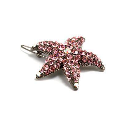 Soho Style Barrette Pink Small Starfish Barrette