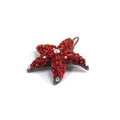 Soho Style Barrette Red Small Starfish Barrette