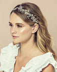 Soho Style Crown silver / Single Victoria Crystal Baby Breath Flower Hair Crown