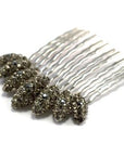 Almond Cluster Crystal Comb -  Hair Comb, Soho Style