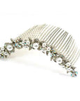 Soho Style Hair Comb Clear Pearl & Crystal Curved Comb