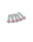 Crystal Flower Mini Hair Comb (5 piece set) - Soho Style Canada