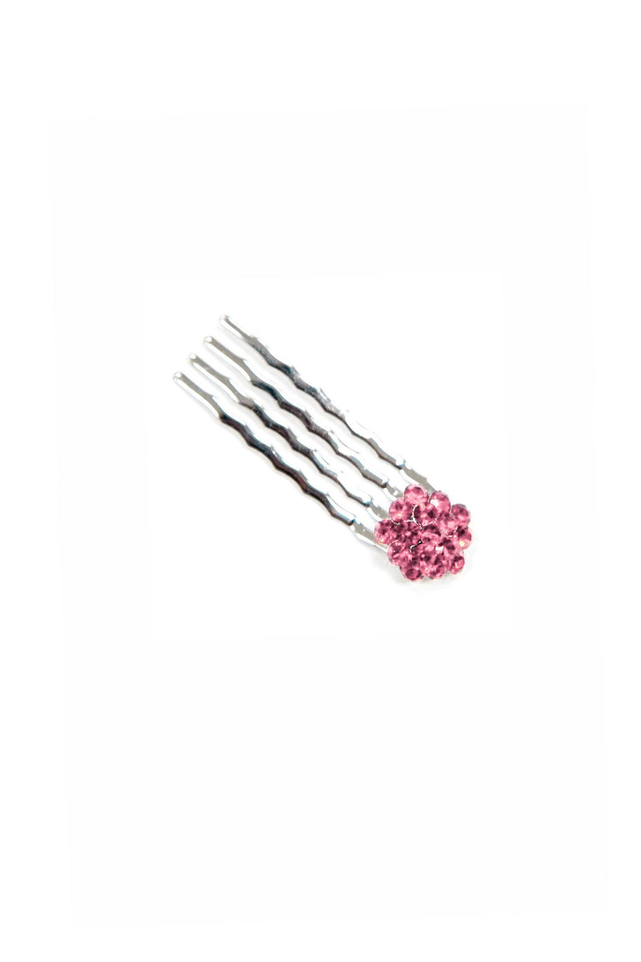 Soho Style Hair Comb PINK Crystal Cluster Mini Hair Comb