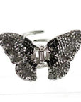 Soho Style Hair Jaws Black / Single Ombre Crystal Butterfly Jaw