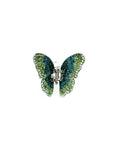 Soho Style Hair Jaws Green / Single Ombre Crystal Butterfly Jaw