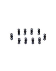 Soho Style Hair Jaws Jet Black / Pack of 10 Mini Flower Hair Jaws with Crystal Petals Black Body
