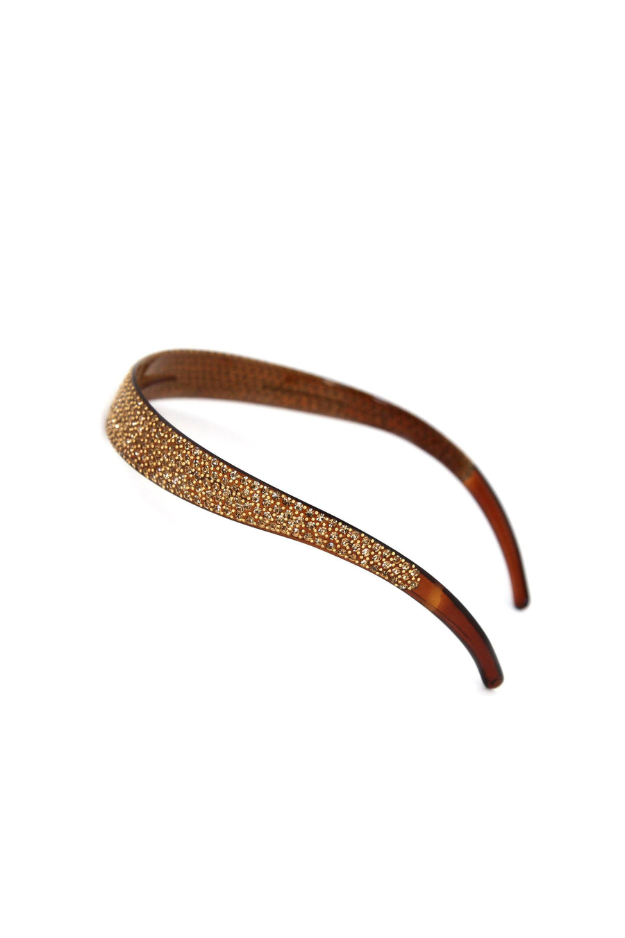 Soho Style Headband Amber Lightweight Crystal Covered Headband