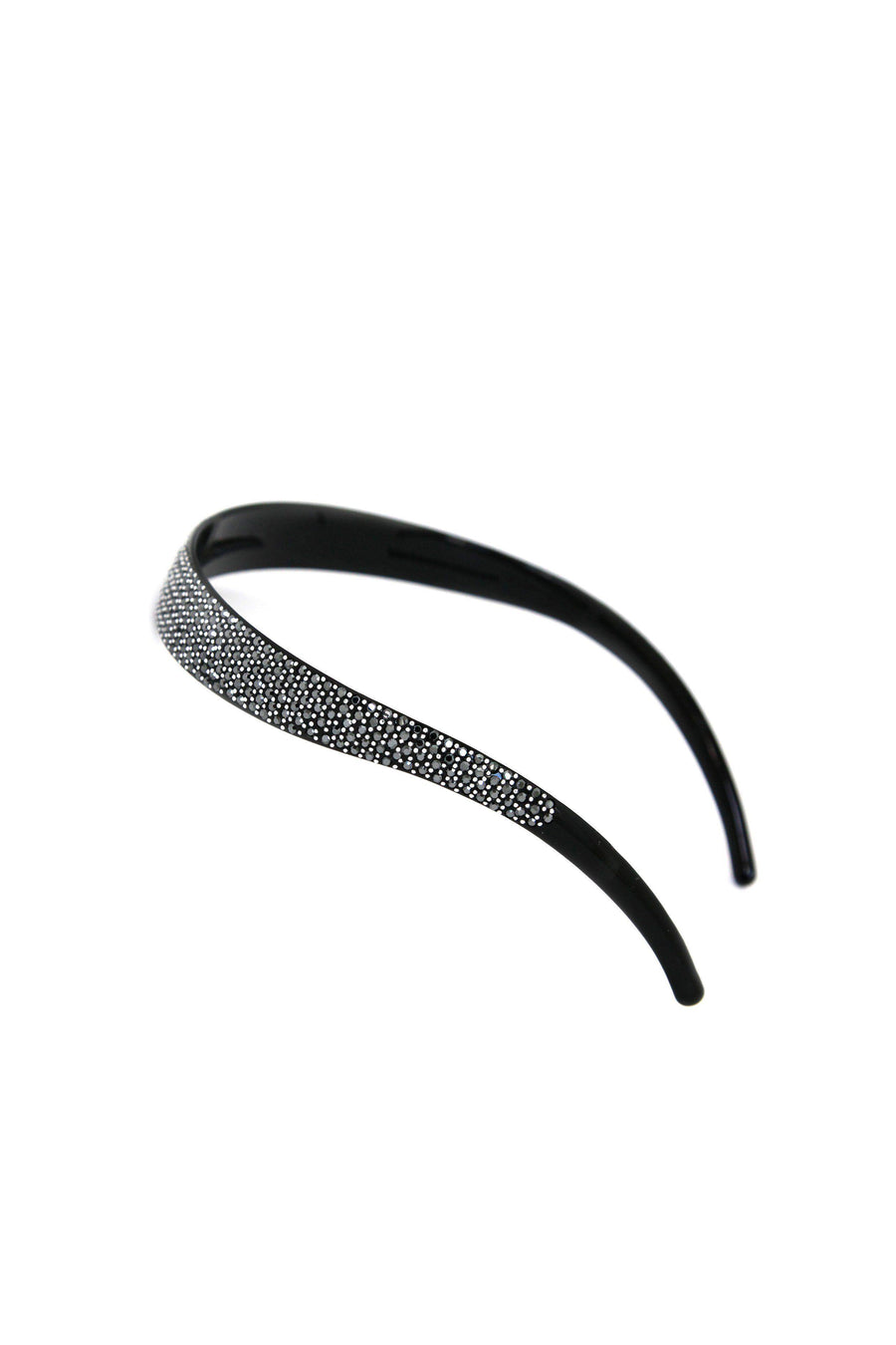 Soho Style Headband black Lightweight Crystal Covered Headband