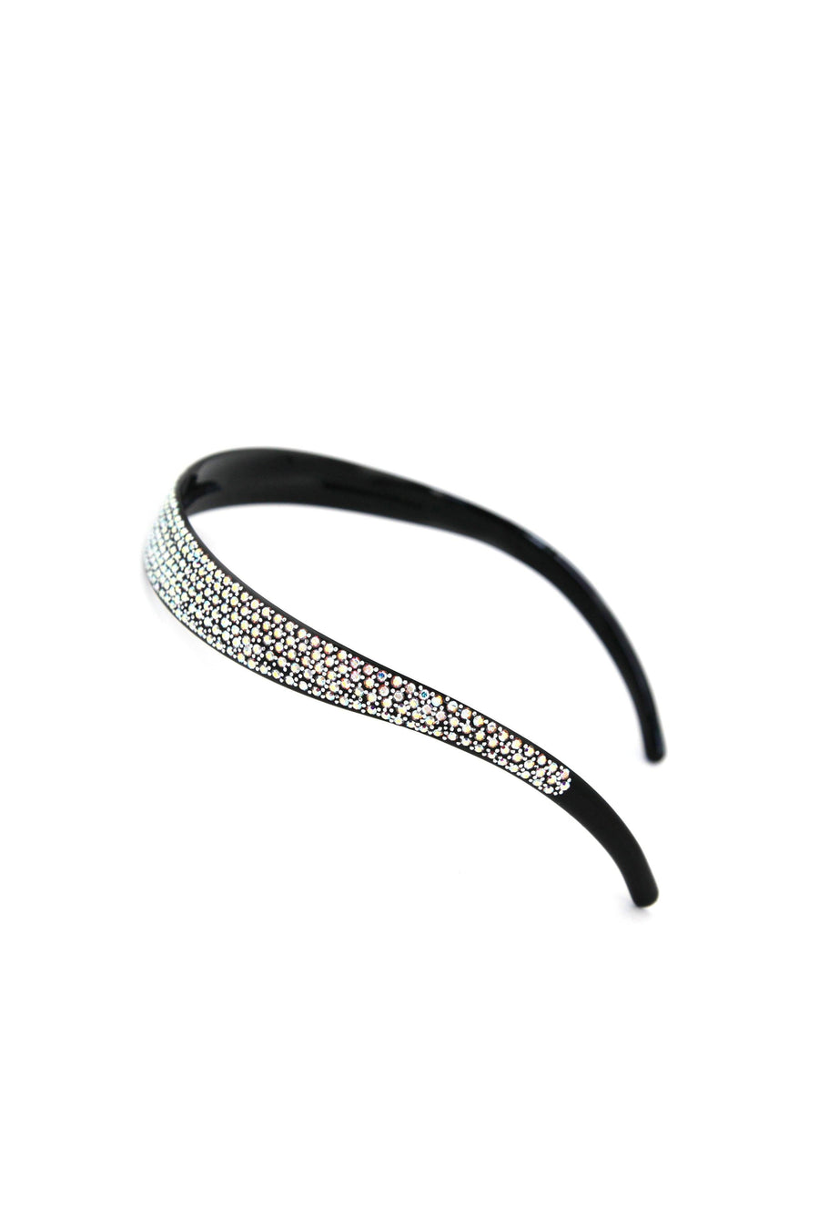 Soho Style Headband Clear Lightweight Crystal Covered Headband