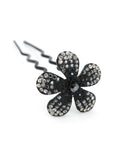 Soho Style Stick black Ombre Crystal Flower Hair Stick