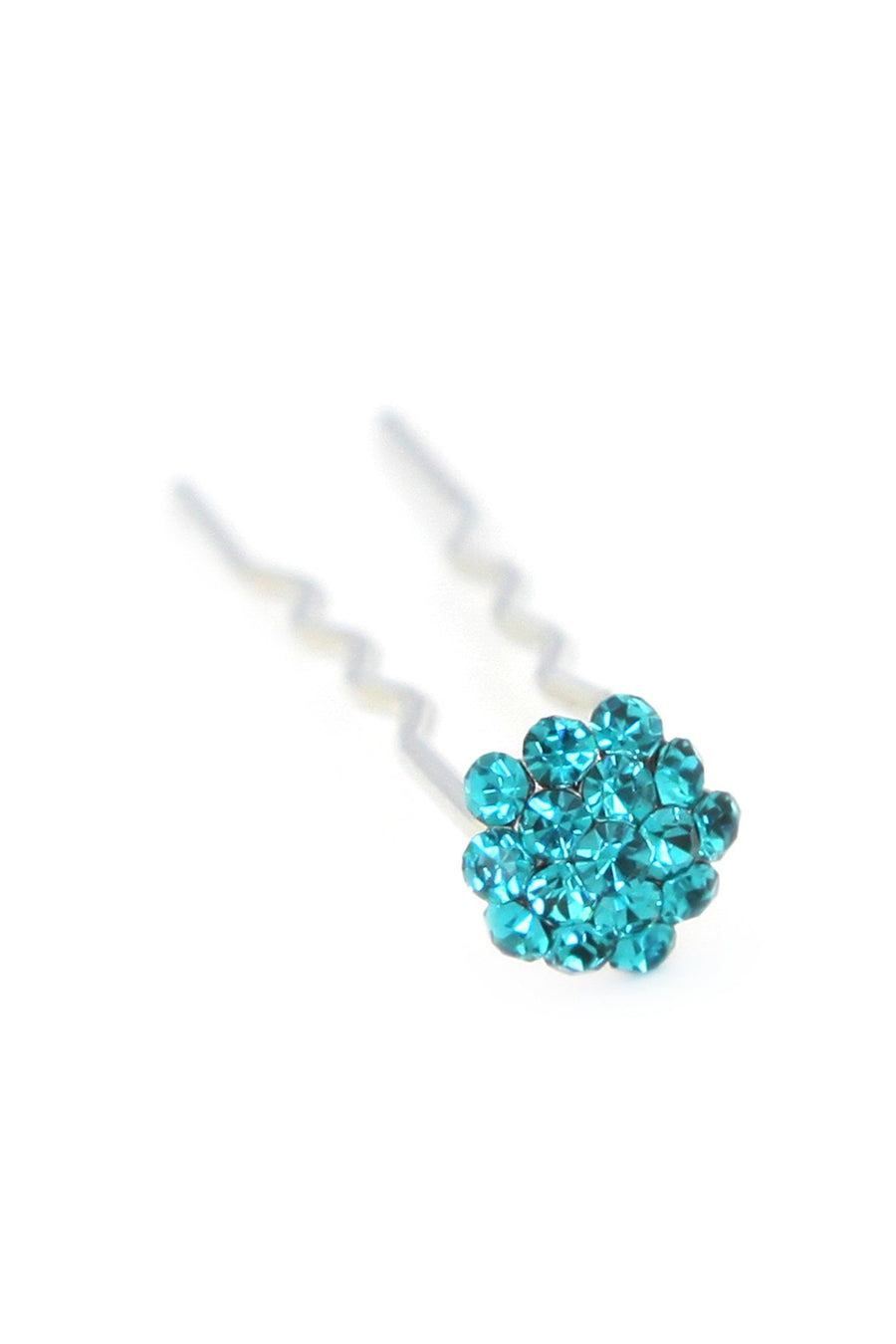 Soho Style Stick Emerald Mini Crystal Cluster Hair Stick