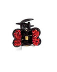 Soho Style value set Red / Set of 5 Mini Butterfly Hair Jaw with Crystal Covered Wings Value Set